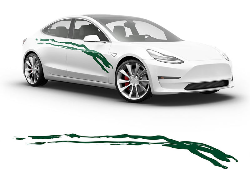 3M Dark Green Wear Away Body Graphic~Full Side Auto Decal Kit~0