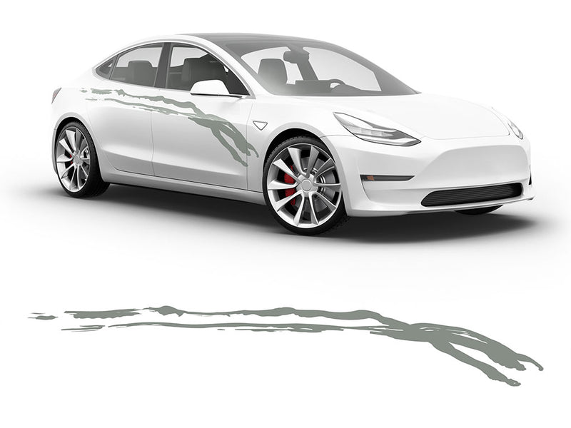 3M Light Gray Wear Away Body Graphic~Full Side Auto Decal Kit~0