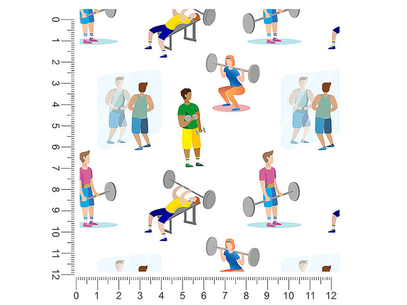 weightlifting gains sport 1ft x 1ft Craft Sheets