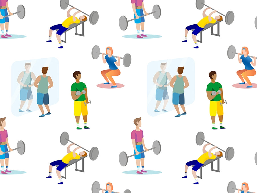 Weightlifting Gains Sport Vinyl Wrap Pattern~Rwraps Series 914 Digitally Printed Vinyl Wrap~0