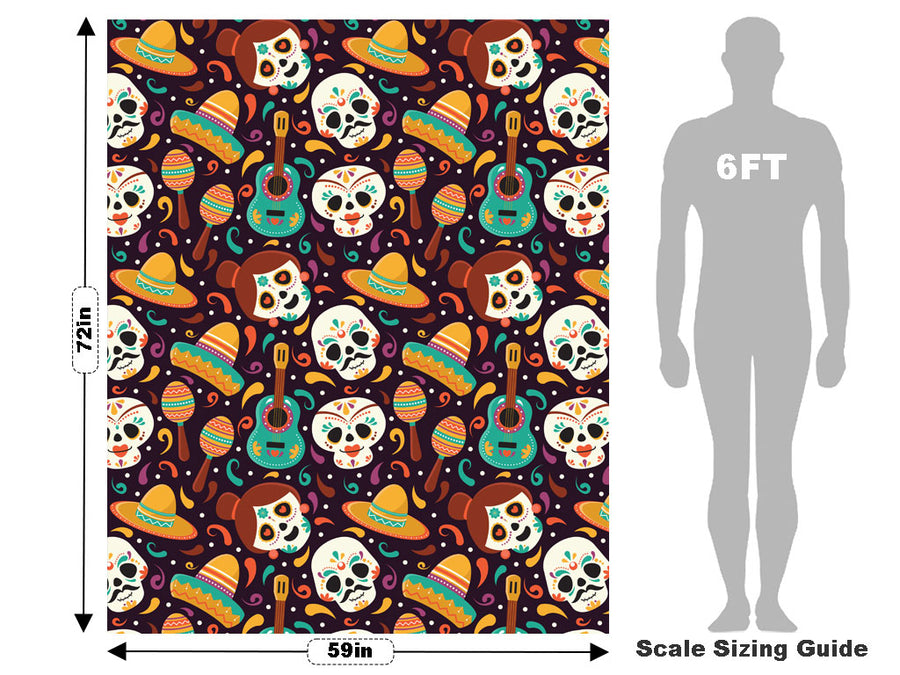 Welcome Home Day of the Dead Vehicle Wrap Scale~Rwraps Series 914 Welcome Home Day of the Dead Measurements~1