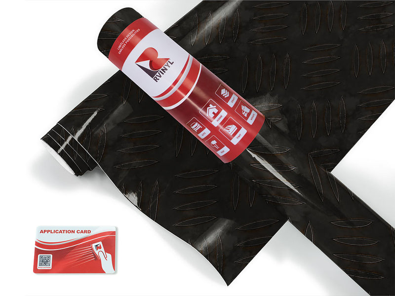 welded black diamond plate Craft Vinyl Roll