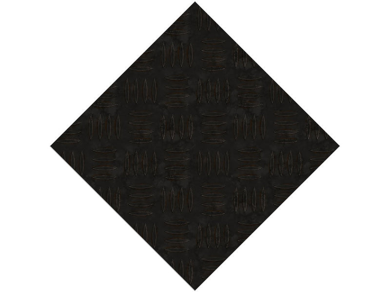 Welded Black Diamond Plate Series Custom Printed Wrap Film