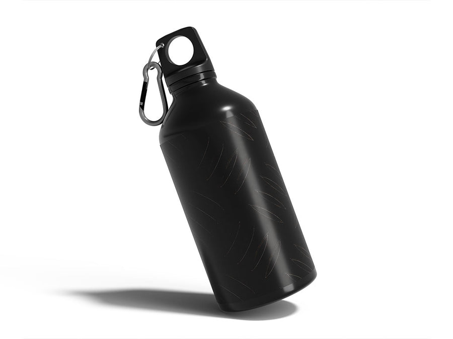 welded black diamond plate Water Bottle DIY Stickers