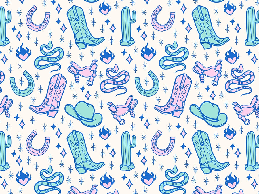 Western Sparkle Cowboy Vinyl Wrap Pattern~Rwraps Series 914 Digitally Printed Vinyl Wrap~0