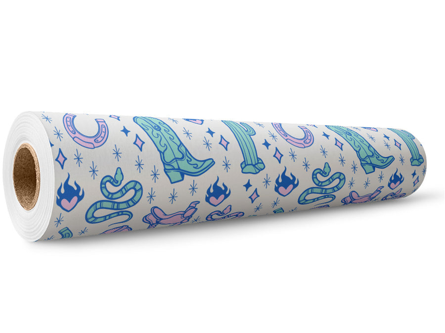 Western Sparkle Cowboy Wrap Film Wholesale Roll~Rwraps Series 914 Digitally Printed Vinyl Roll~5