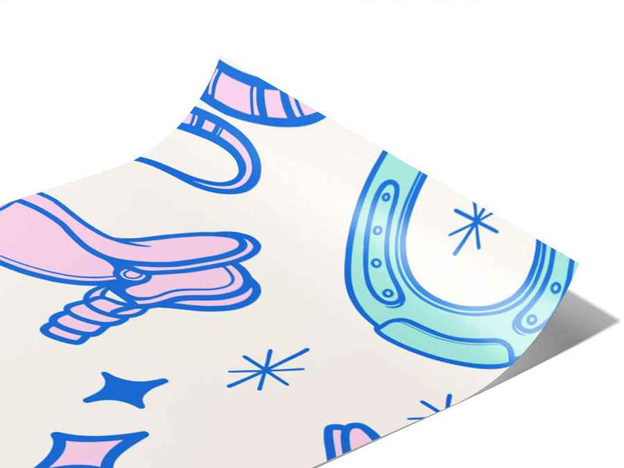 Western Sparkle Cowboy Vinyl Wraps~Rwraps Series 914 Digitally Printed Vinyl Wrap~0