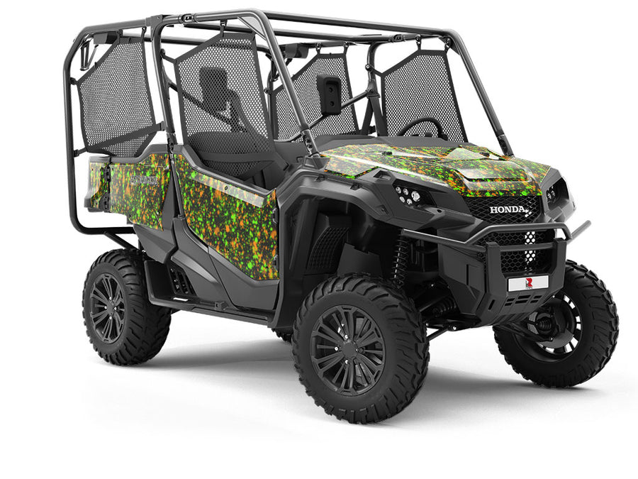 Wet Grass Paint Splatter Utility Vehicle Vinyl Wrap