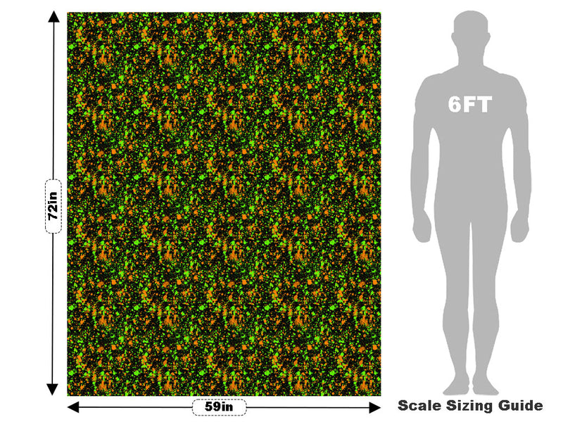 Wet Grass Paint Splatter Vehicle Wrap Scale~Rwraps Series 914 Wet Grass Paint Splatter Measurements~1