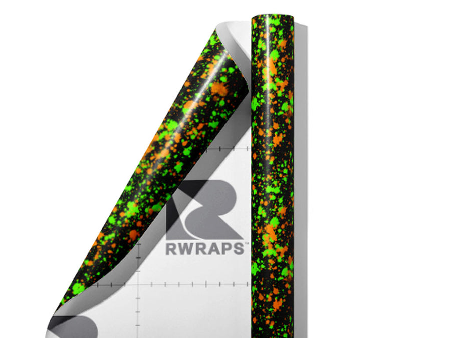 Wet Grass Paint Splatter Wrap Film Sheets~Rwraps Series 914 Wet Grass Paint Splatter Scrolled Sheet~3