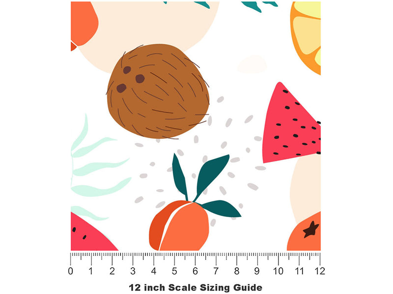 What Choices Fruit Vinyl Film Pattern Size 12 inch Scale~Rwraps What Choices Fruit Sizing Chart~2