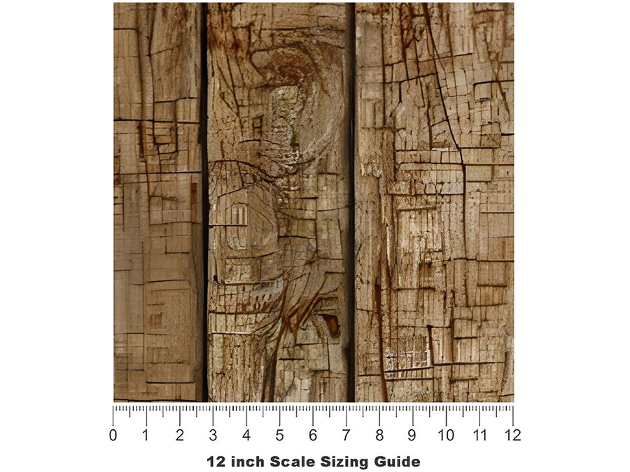 Wheat Field Wood Plank Vinyl Film Pattern Size 12 inch Scale~Rwraps Wheat Field Wood Plank Sizing Chart~3