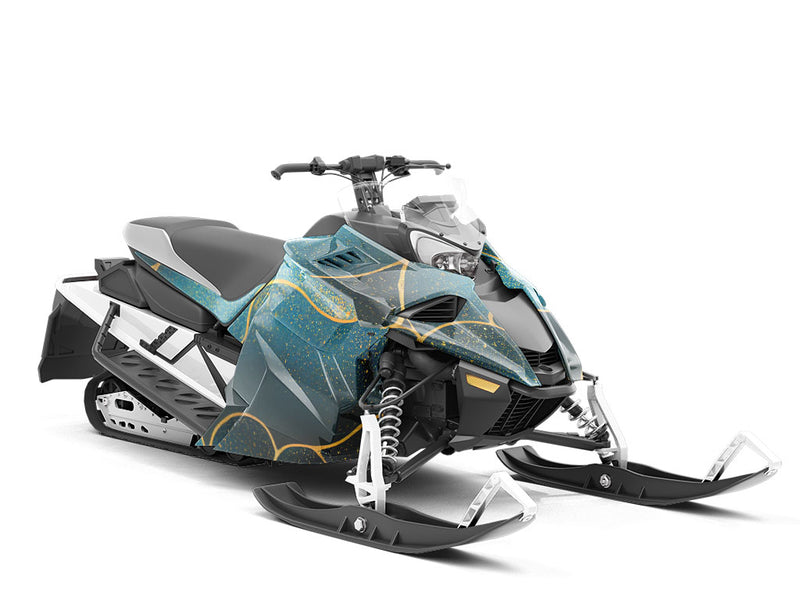 Whining Waves Water Custom Wrapped Snowmobile