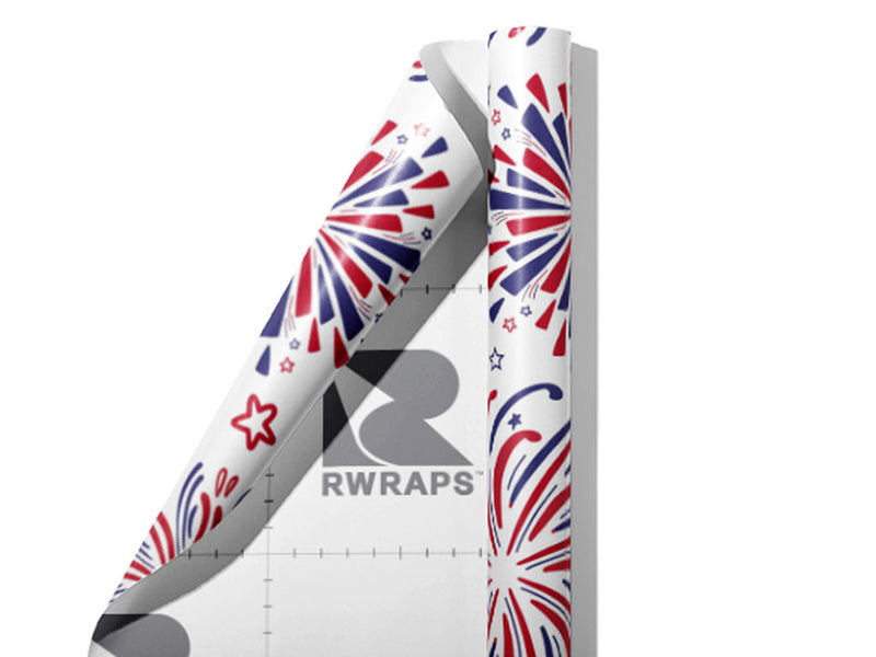 Whirling Dervish Americana Wrap Film Sheets~Rwraps Series 914 Whirling Dervish Americana Scrolled Sheet~4
