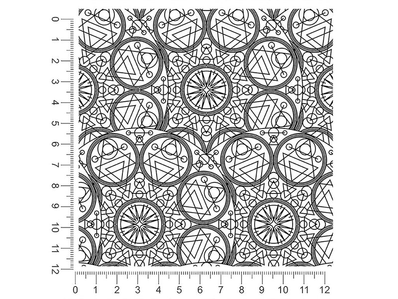 white alchemy mandala 1ft x 1ft Craft Sheets