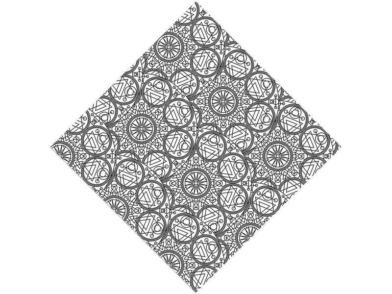 White Alchemy Mandala Vinyl Wrap Pattern
