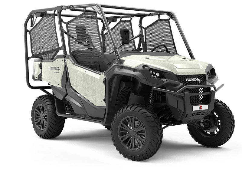 White Alder Woodgrain Utility Vehicle Vinyl Wrap