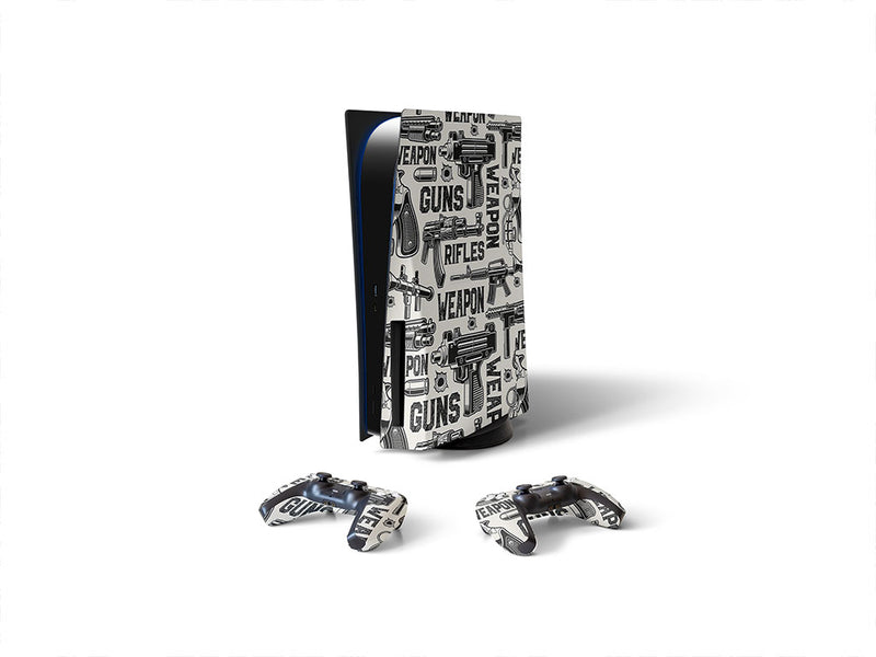 white arsenal weapon Sony PS5 DIY Skin