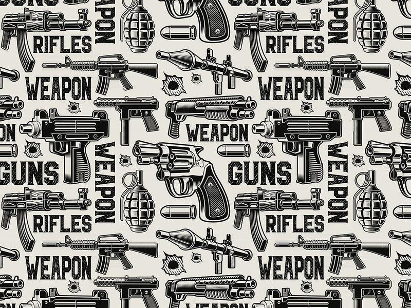 White Arsenal Weapon Vinyl Wrap Pattern~Rwraps Series 914 Digitally Printed Vinyl Wrap~0