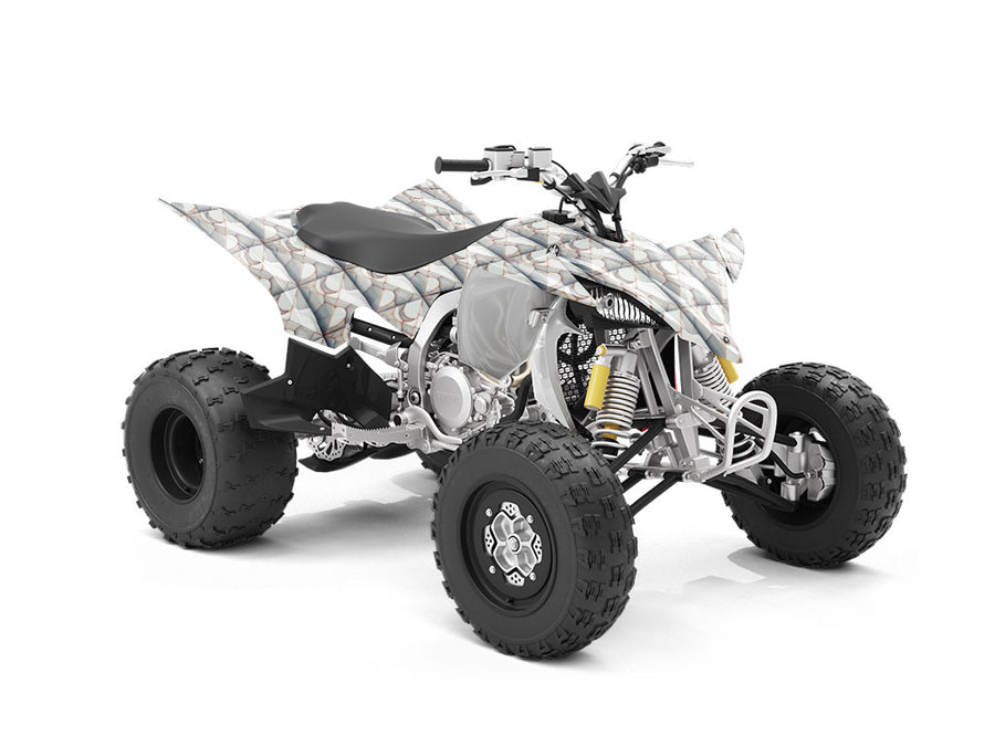 White Break Tile ATV Wrapping Vinyl