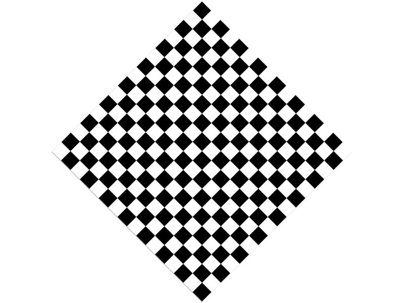 White Checkered Vinyl Wrap Pattern