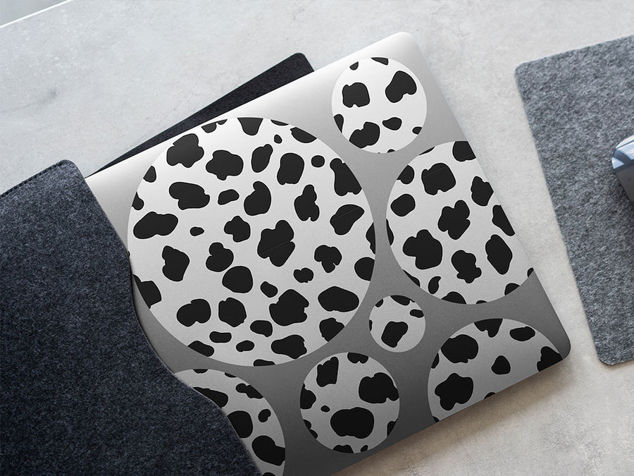white cheetah animal print DIY Laptop Stickers