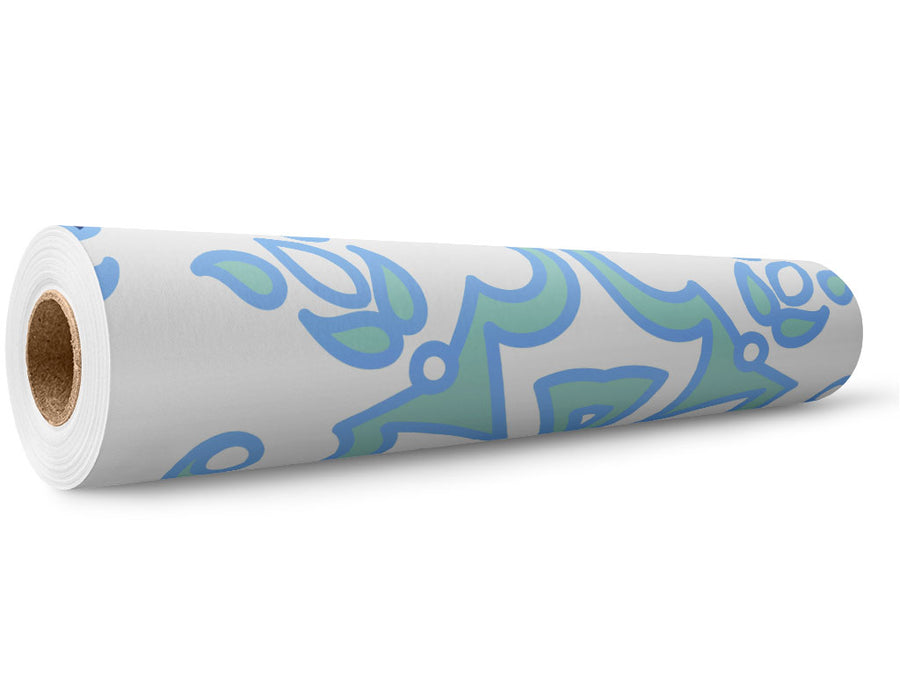 White Compass Tile Wrap Film Wholesale Roll~Rwraps Series 914 Digitally Printed Vinyl Roll~5