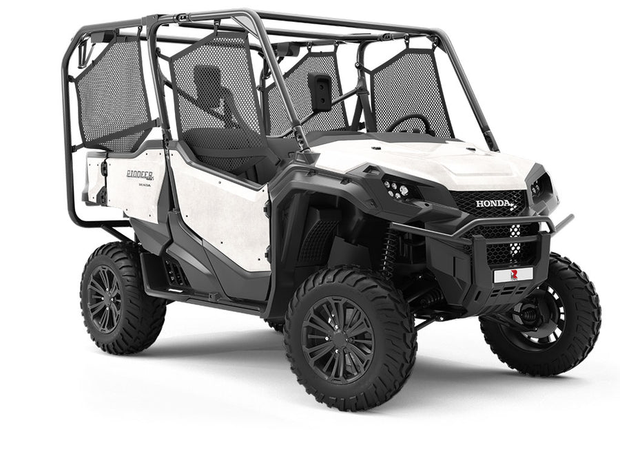 White Concrete Utility Vehicle Vinyl Wrap