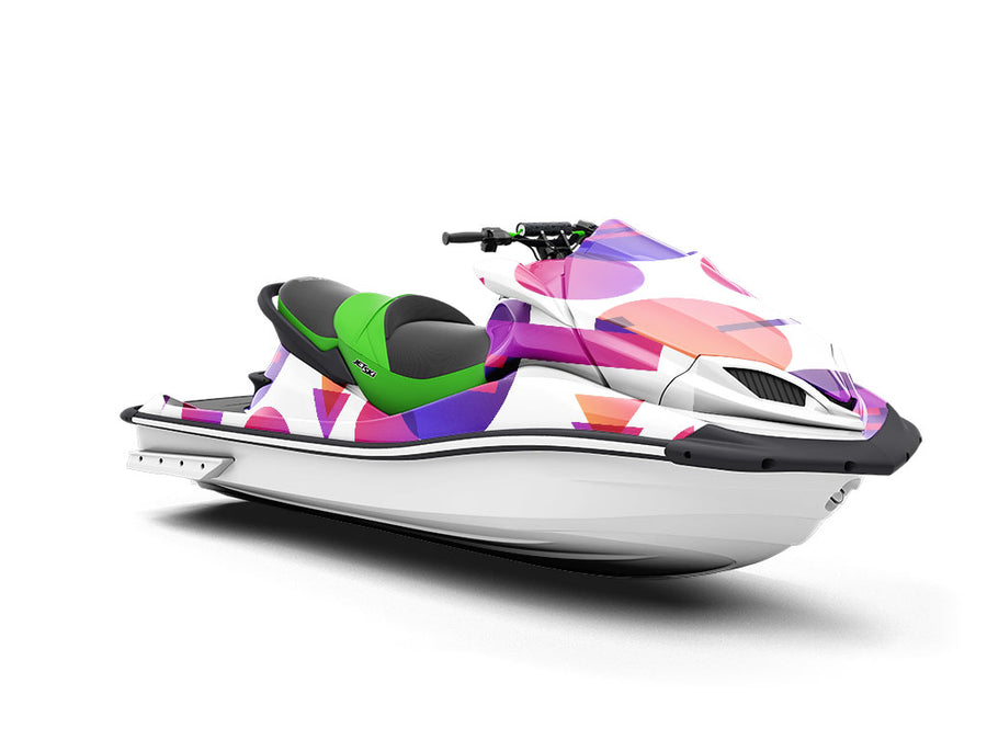 White Cosmopolitan Abstract Jet Ski Vinyl Customized Wrap