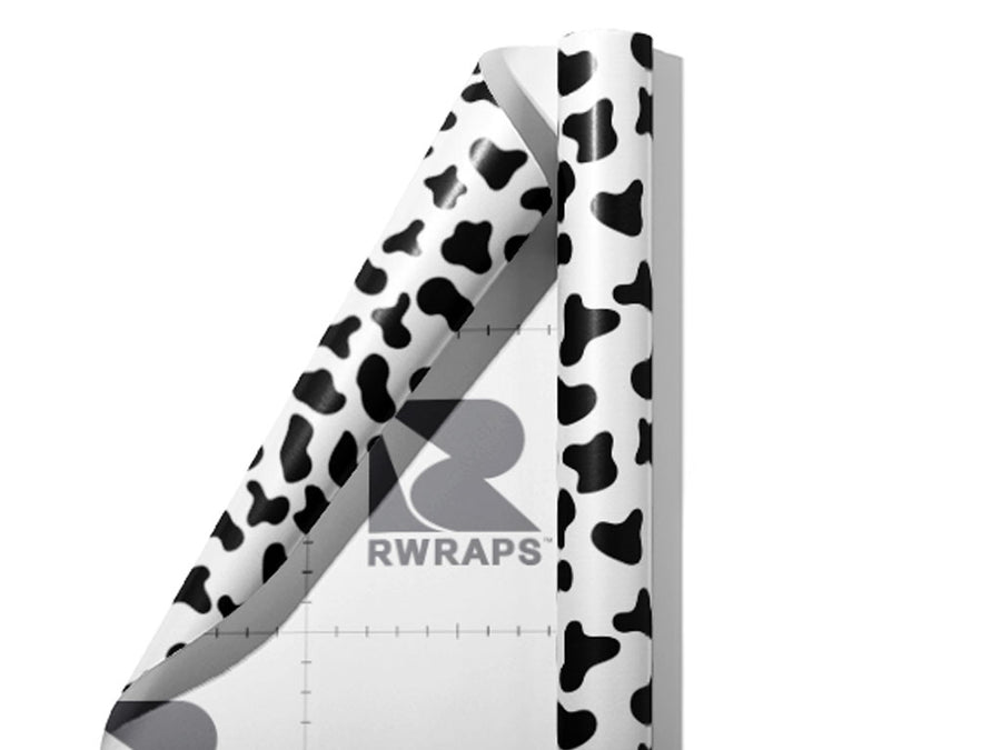 White Cow Wrap Film Sheets~Rwraps Series 914 White Cow Scrolled Sheet~5