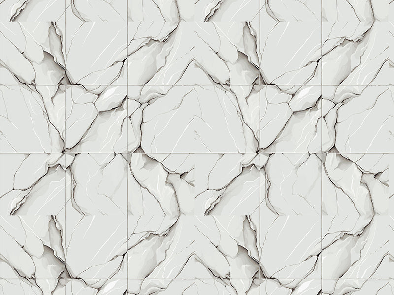 White Deviations Tile Vinyl Wrap Pattern~Rwraps Series 914 Digitally Printed Vinyl Wrap~0