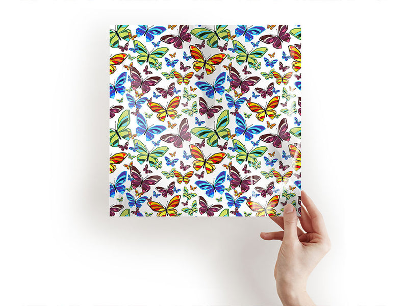 white flutter bug Craft Sheets