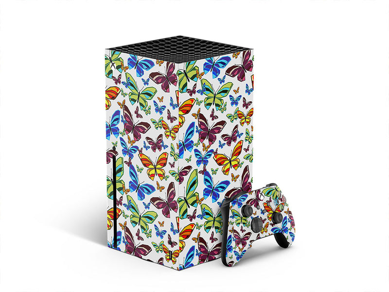 white flutter bug XBOX DIY Decal
