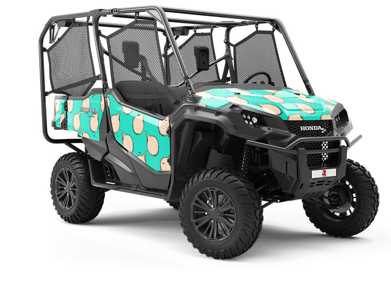 White Granex Vegetable Utility Vehicle Vinyl Wrap