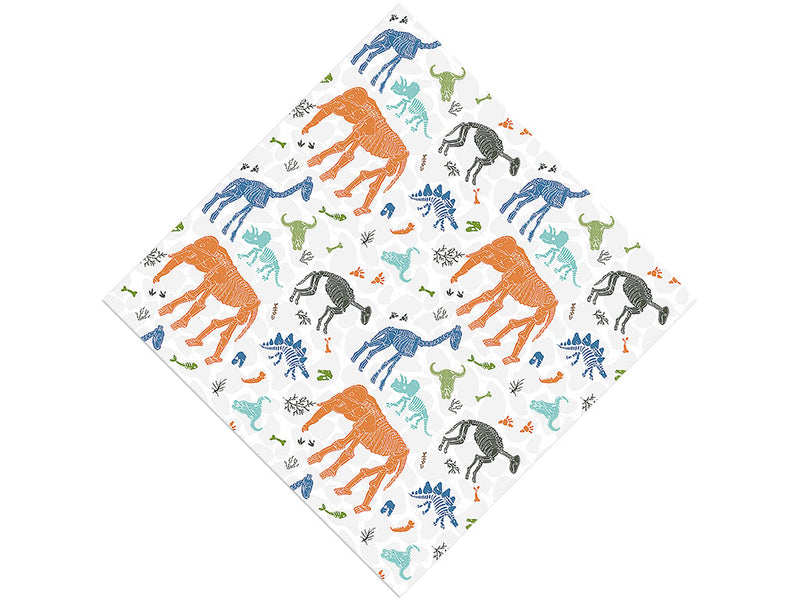White Ice Dinosaur Vinyl Wrap Pattern