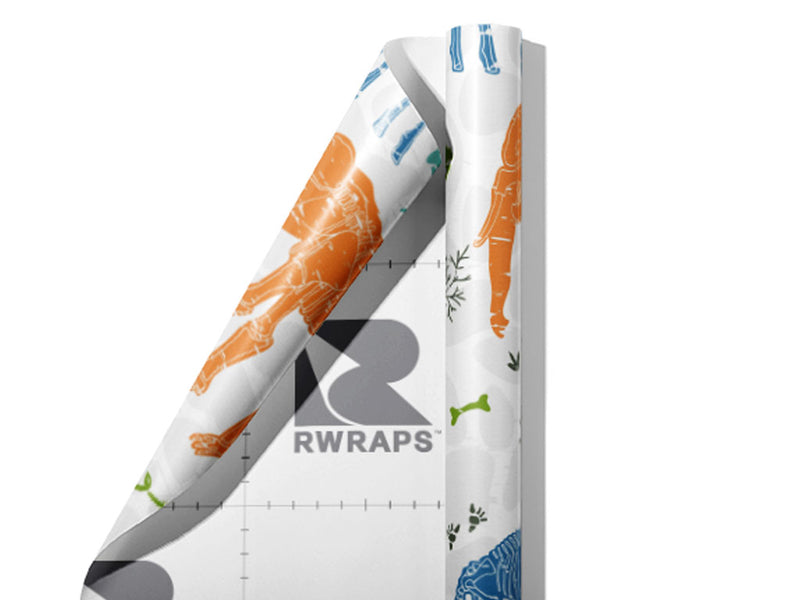 White Ice Dinosaur Wrap Film Sheets~Rwraps Series 914 White Ice Dinosaur Scrolled Sheet~3