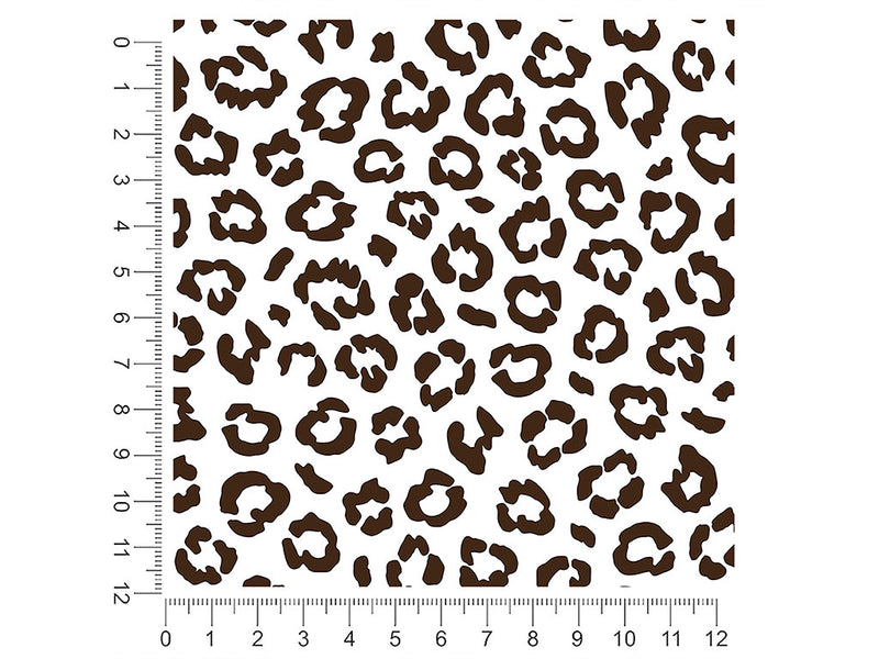 white leopard animal print 1ft x 1ft Craft Sheets