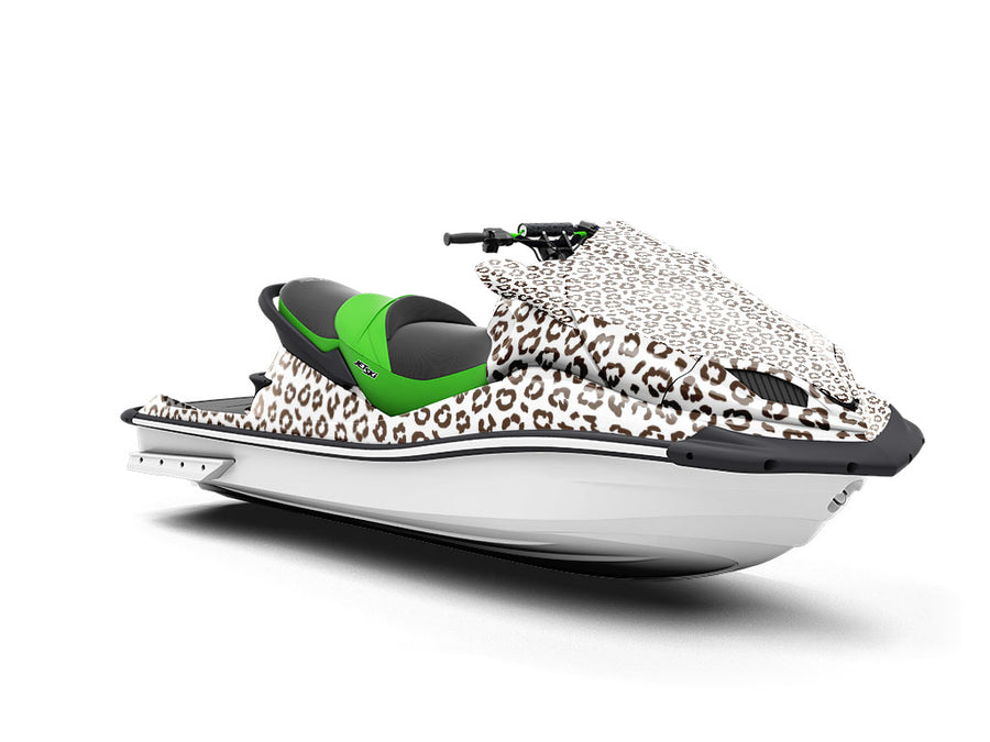 White Leopard Jet Ski Vinyl Customized Wrap