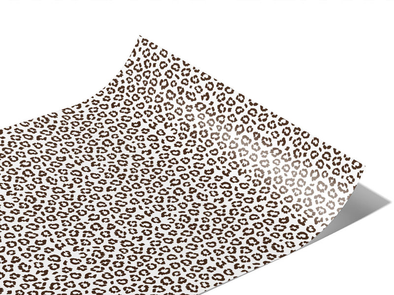 White Leopard Vinyl Wraps~Rwraps Series 914 Digitally Printed Vinyl Wrap~1