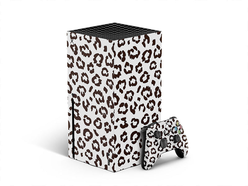 white leopard animal print XBOX DIY Decal