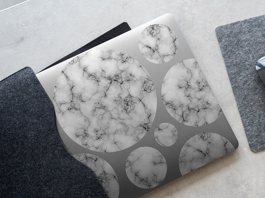 white marble stone DIY Laptop Stickers