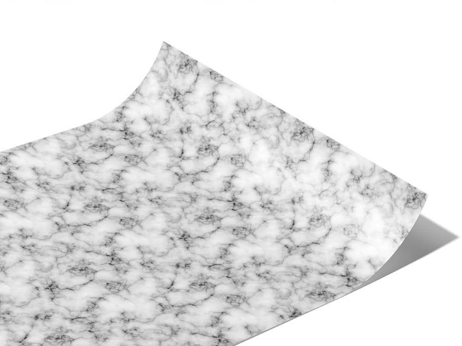 White Marble Vinyl Wraps~Rwraps Series 914 Digitally Printed Vinyl Wrap~0