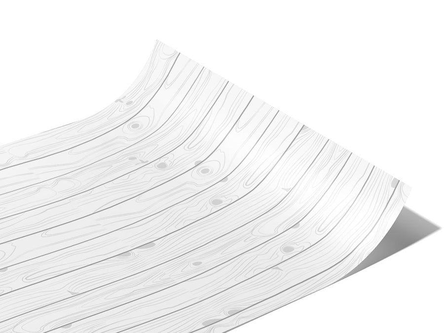 White Wood Plank Vinyl Wraps~Rwraps Series 914 Digitally Printed Vinyl Wrap~1