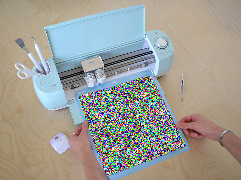 white noise pixel Cricut Compatible Vinyl