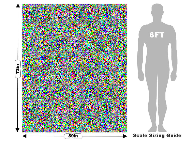 White Noise Pixel Vehicle Wrap Scale~Rwraps Series 914 White Noise Pixel Measurements~1