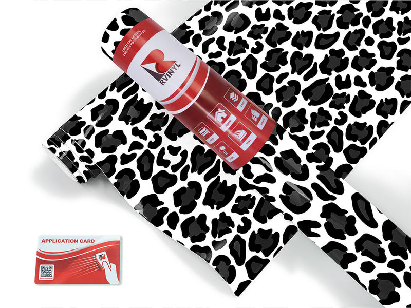 white panther animal print Craft Vinyl Roll