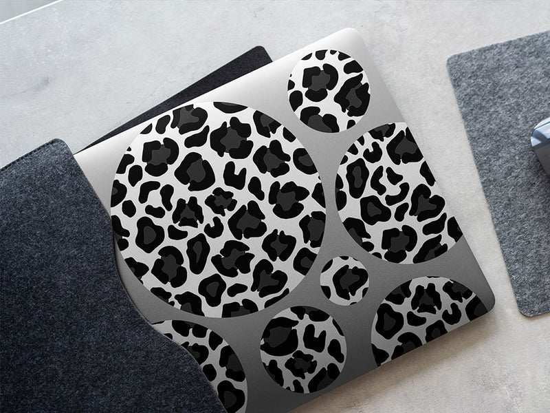 white panther animal print DIY Laptop Stickers