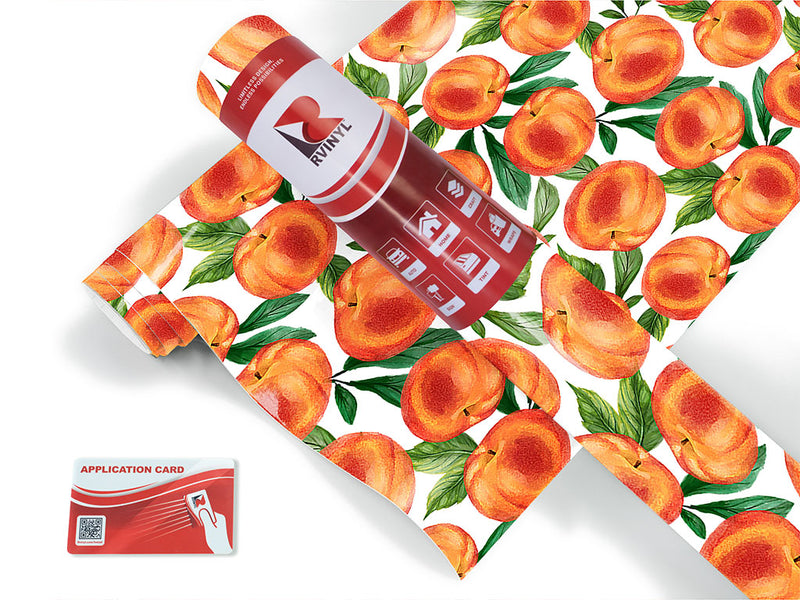 white peachy keen fruit Craft Vinyl Roll