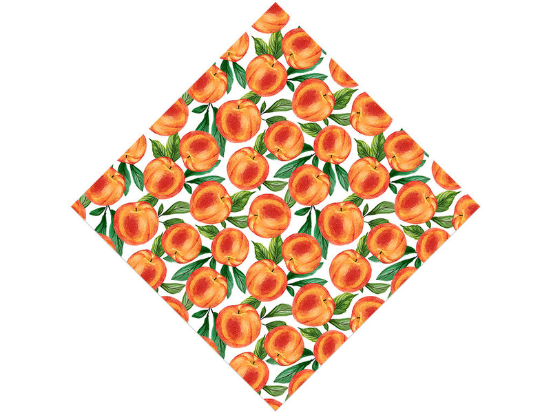 White Peachy Keen Fruit Vinyl Wrap Pattern