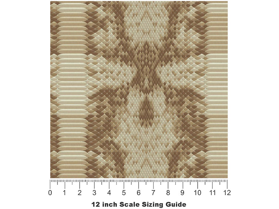 White Python Snake Vinyl Film Pattern Size 12 inch Scale~Rwraps White Python Snake Sizing Chart~3